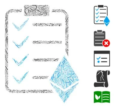 Hatch Mosaic Ethereum Smart Contract Icon Ilustração Stock
