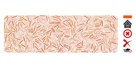 Hatch Mosaic Remove Stock Illustration