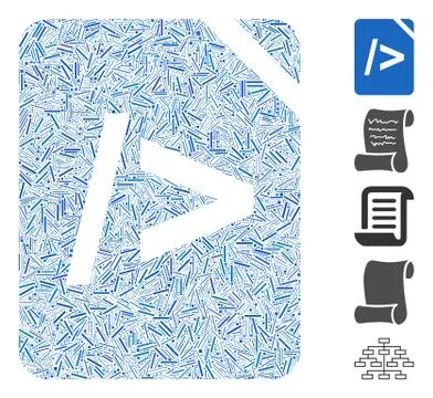 Hatch Mosaic Script Code Icon Illustration