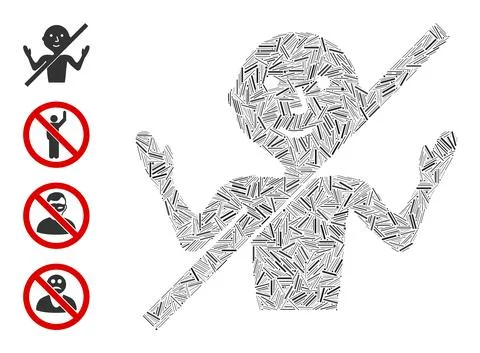 Hatch No Guru Icon Vector Collage 스톡 일러스트