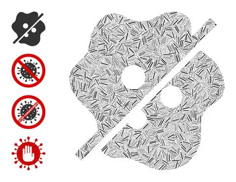 Hatch Not Infected Icon Vector Mosaic Stock Illustration