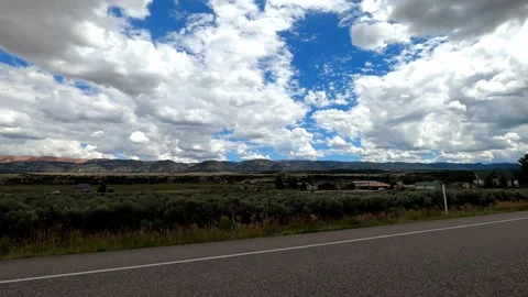Hatch, Utah August 14 2023 Driving desert town 스톡 동영상 304906356