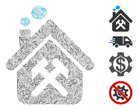 Hatch Workshop Icon Vector Mosaic Ilustración de archivo