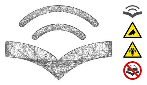 Hatched Audiobook Vector Mesh Stock Illustration