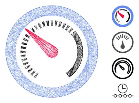 Hatched Gauge Vector Mesh Stock Illustration