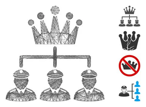 Hatched Monarchy Structure Vector Mesh イラスト素材