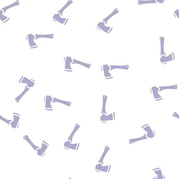 Hatchet hatchet glyph vector seamless pattern Stock Illustration