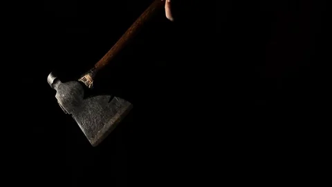 Hatchet in the shadow 스톡 동영상 79707768