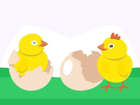 Hatching Chick Concept Illustration Stock Illustration
