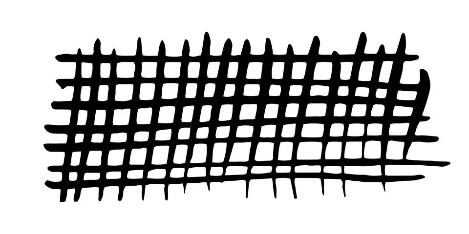 Hatching texture hand painted with black ink brush stroke Illustrazione stock