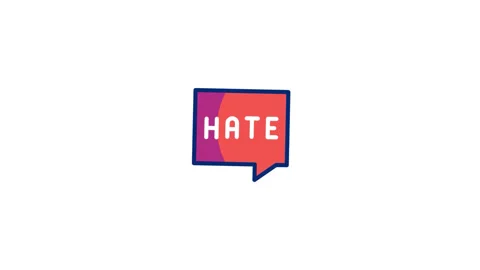 Hate Animated Icon Stock Footage 320233553