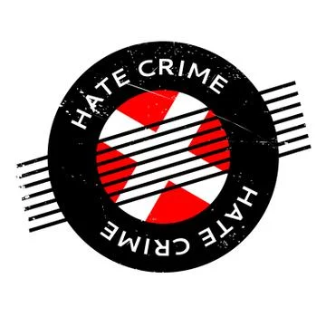 Hate Crime rubber stamp Stock Illustration