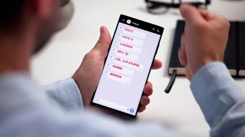 Hate Speech Comments And Bad Talk Stock Footage 285886722