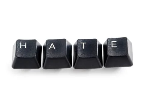 Hate word Foto stock