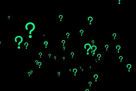 Hatena Mark Question Shape Color Particle CG Background Wallpaper Stock Illustration