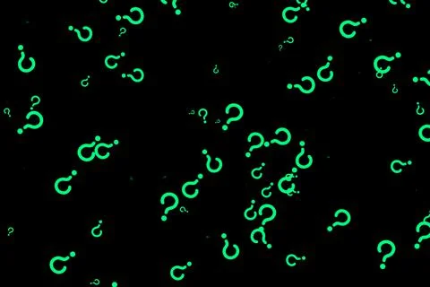 Hatena Mark Question Shape Color Particle CG Background Wallpaper Stock Illustration