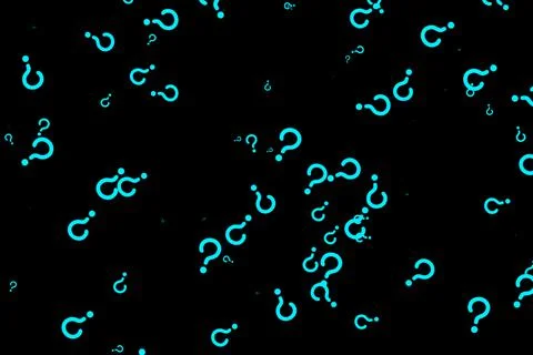 Hatena Mark Question Shape Color Particle CG Background Wallpaper Stock Illustration