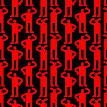 Haters background. bullying pattern seamless. People swear and point fingers. Stock Illustration