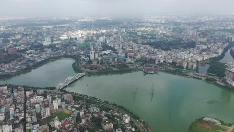 Hatirjheel Aerial View Stock Footage 250856089