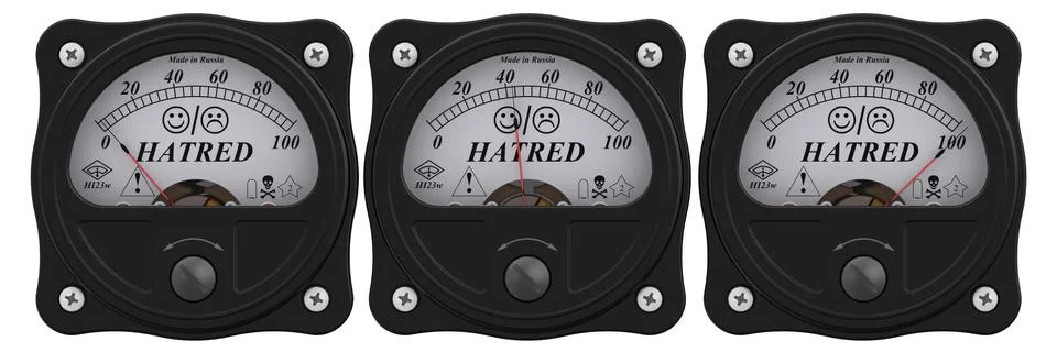 Hatred indicator 스톡 일러스트