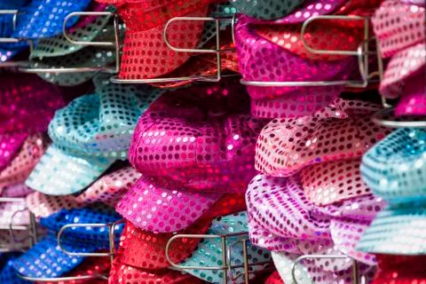 Hats on Display Stock Photos