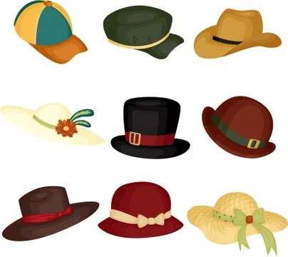 Hats Stock Illustration