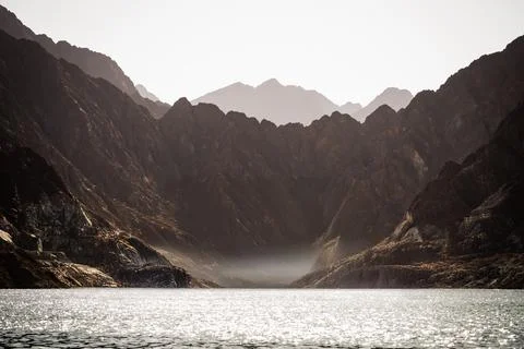 Hatta Cliffs in Nature - Dubai - UAE Stock Photos