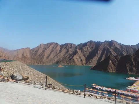 Hatta mountains boating 3 Stock Photos