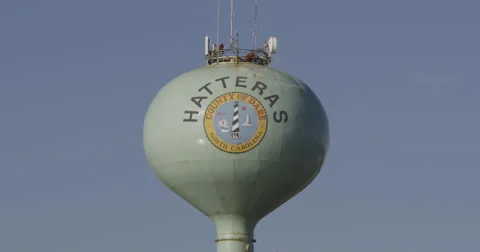 Hatteras water tower Stock Footage 45818093