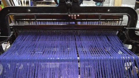Hattersley Loom Weaving 動画素材 94008032
