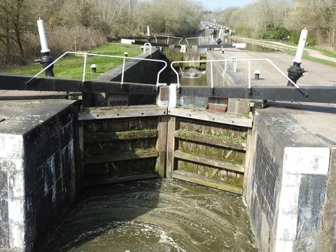 Hatton locks Warwickshire Stock Photos