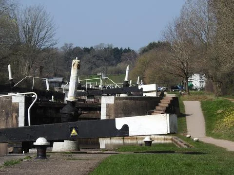 Hatton locks Warwickshire Stock Photos