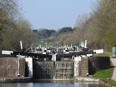 Hatton locks Warwickshire Stock Photos