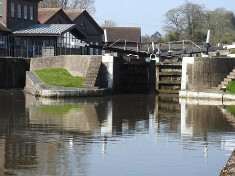 Hatton locks Warwickshire Stock Photos