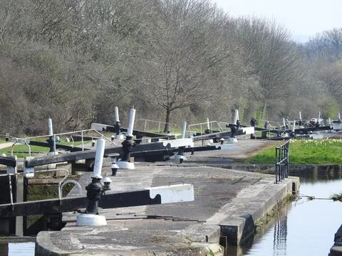 Hatton locks Warwickshire Stock Photos