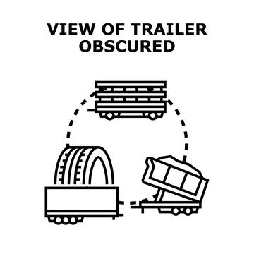 Hauling, loading, and transporting goods logistics concept Stock Illustration