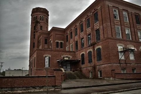 Haunted Asylum side Stock Photos