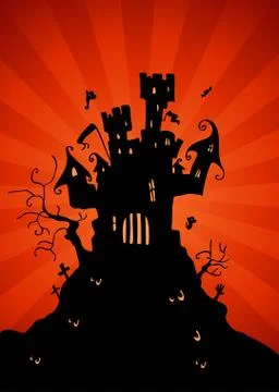 Haunted castle Stock Illustration