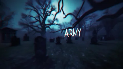 Haunted Graveyard Reveal 스톡 After Effects
