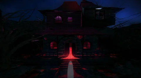 Haunted house ghost Stock Footage 24975183