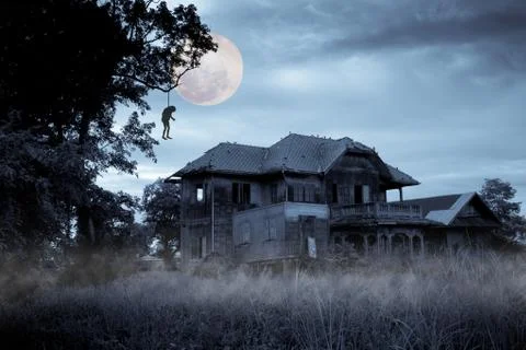 Haunted house Stock Illustration