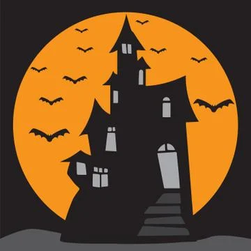 Haunted house Stock Illustration