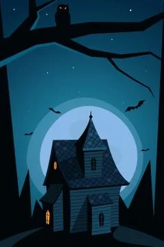 Haunted House Illustrazione stock