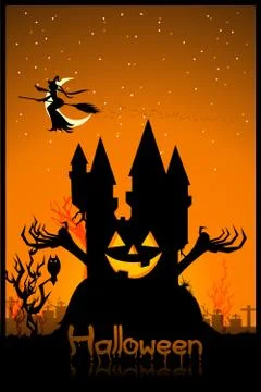 Haunted house Stock Illustration