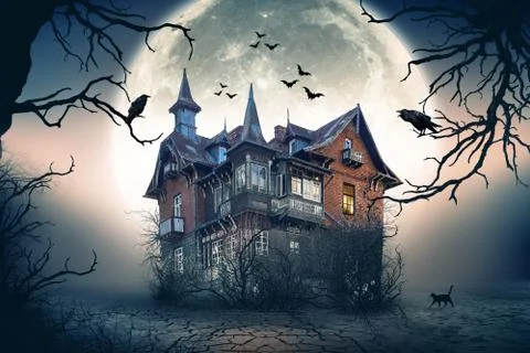 Haunted House Stock Illustration