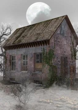Haunted house Stock Illustration