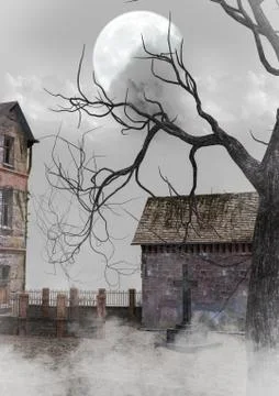 Haunted house Stock Illustration
