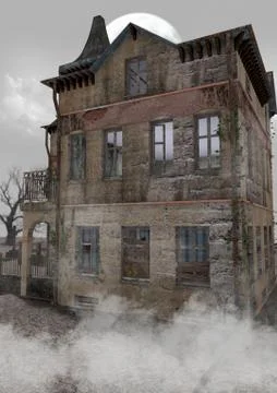 Haunted house Stock Illustration