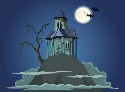 Haunted house Stock Illustration