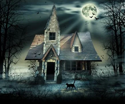 Haunted house Stock Photos